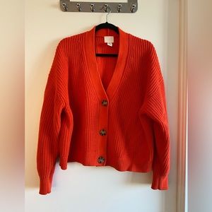 Oversized cardigan sweater